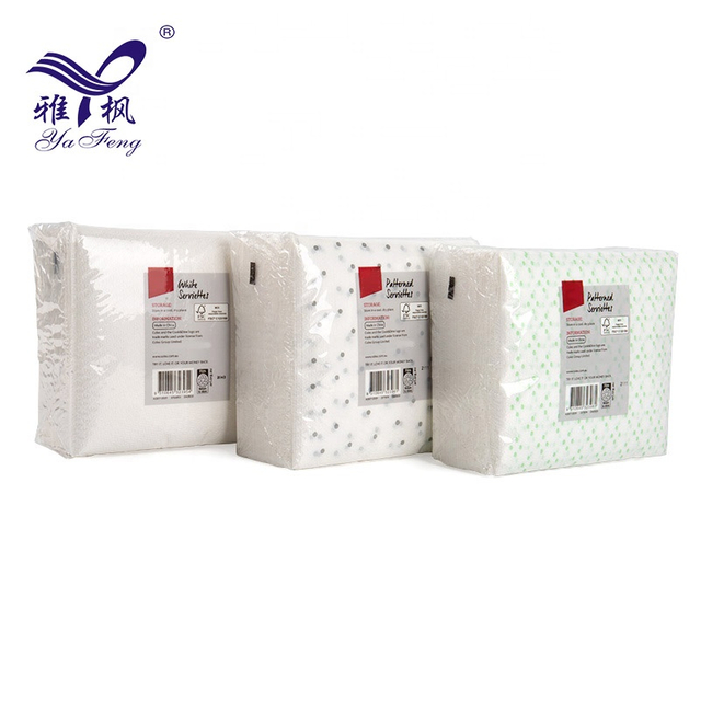 China Factory Serviette Tissue 1/4 fold色の紙ナプキン