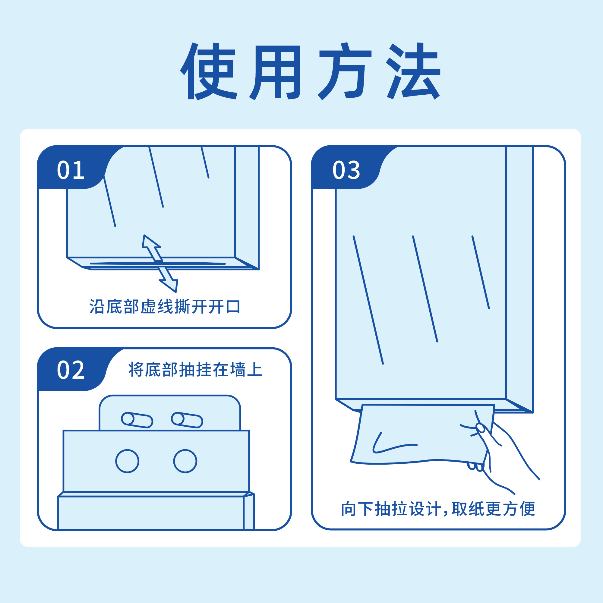 新しいデザインの卸売 5 層吊り下げ調剤ティッシュバージン木材パルプソフト & 吸収性